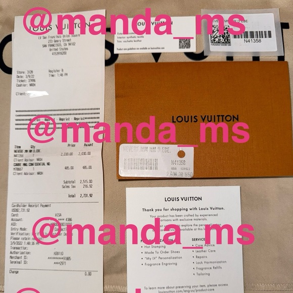 Authentic Louis Vuitton Neverdull MM Tote - Picture 6 of 10